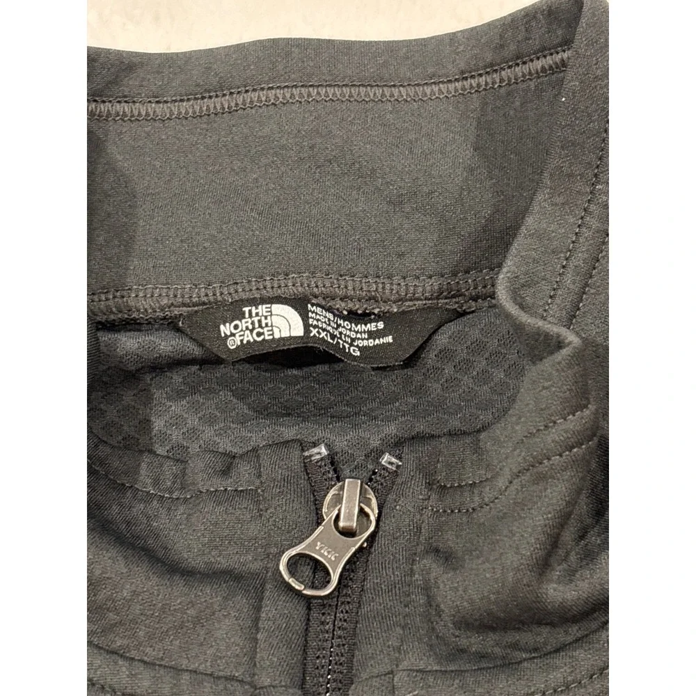 The North Face Mens XXL Charcoal Grey Quarter Zip Pullover Thumbholes Active Top